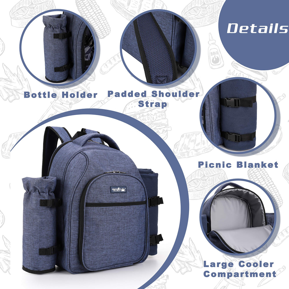 apollo walker folded fleece blanket with waterproof backing keeps ground dry