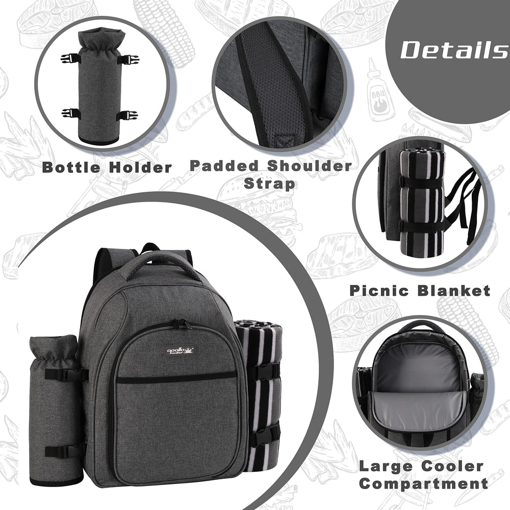 apollo walker padded straps close-up offering comfortable weight distribution