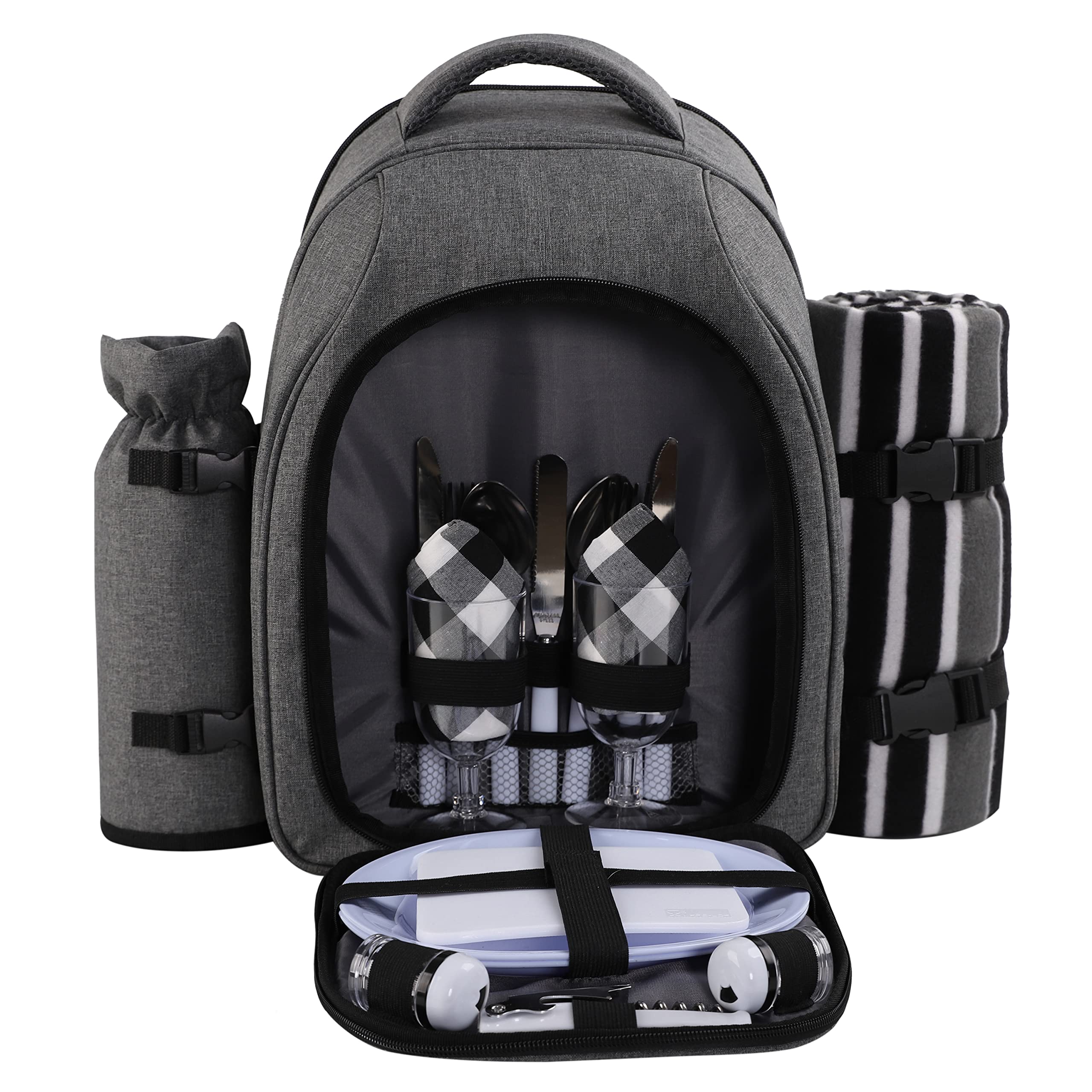 apollo walker front view backpack showing compact organization and easy carry