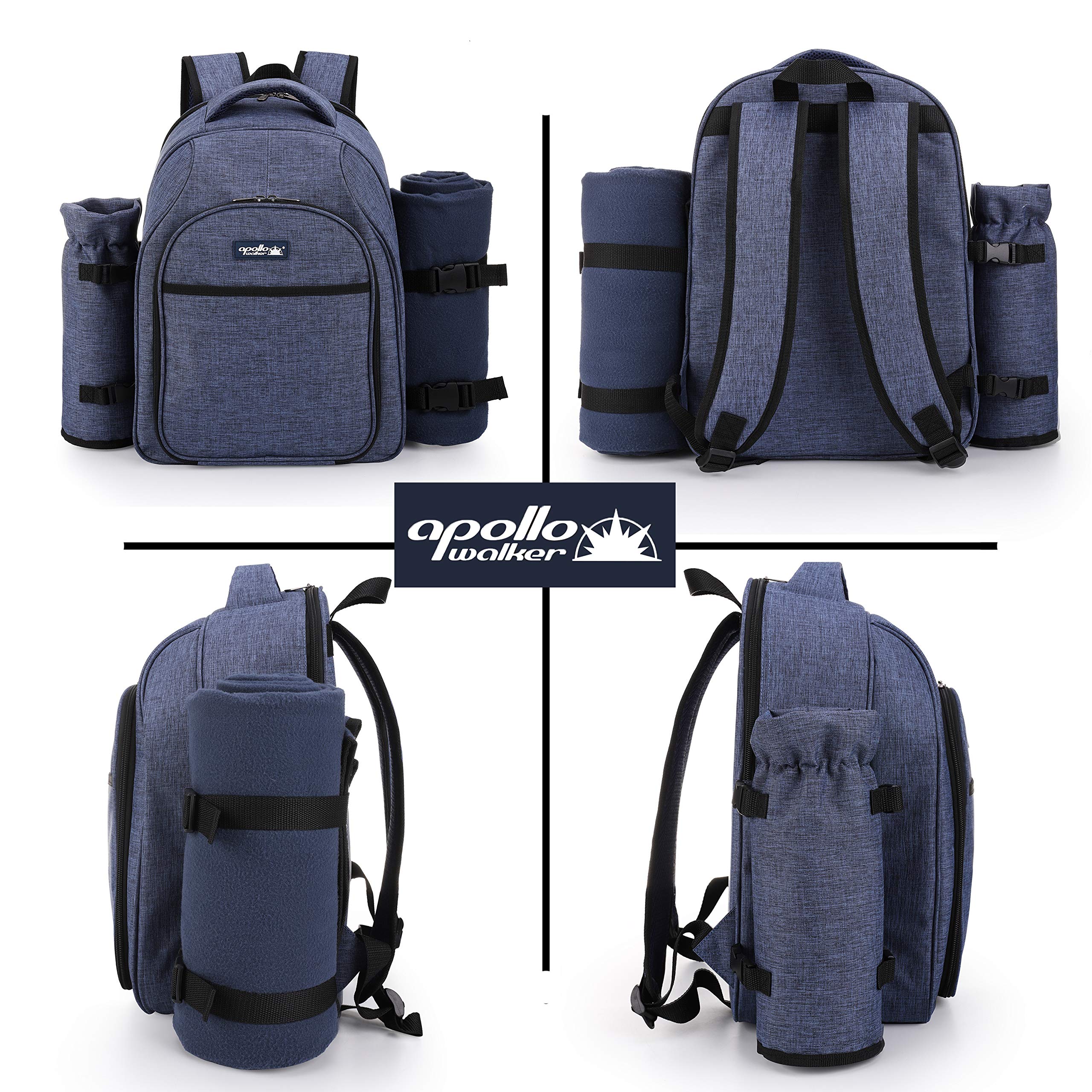 apollo walker lifestyle photo of couple using the backpack for relaxed picnic setup