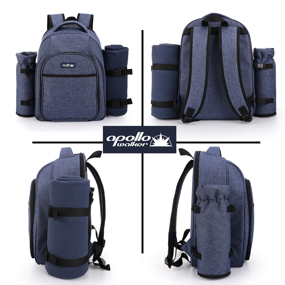 apollo walker lifestyle photo of couple using the backpack for relaxed picnic setup