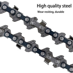 Aporozona close-up of chain teeth showing sharp cutters for efficient trimming
