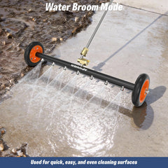 APOWER two 16-inch straight wands assembled for deeper undercarriage reach