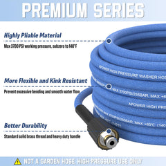 APOWER hose in use washing a car for efficient reach and maneuverability