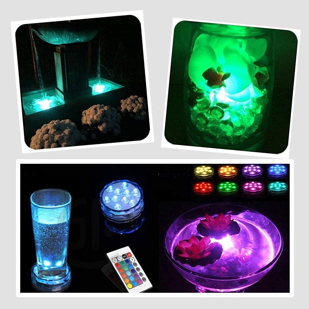 APPEASTAR lights placed in vase centerpiece adding mood lighting to wedding decor