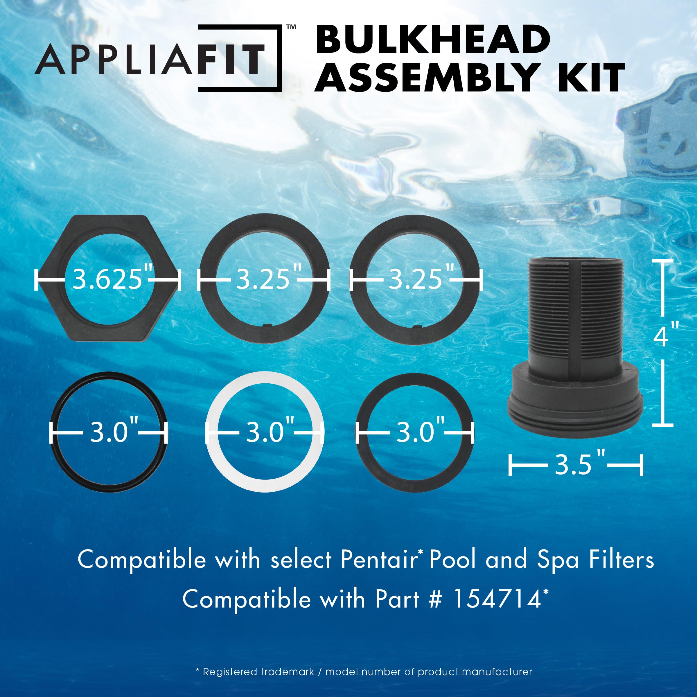 AppliaFit close-up of O-rings demonstrating durable seals and reliability