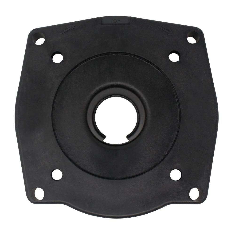 AppliaFit mounting plate close-up of bolt hole pattern for accurate Hayward alignment