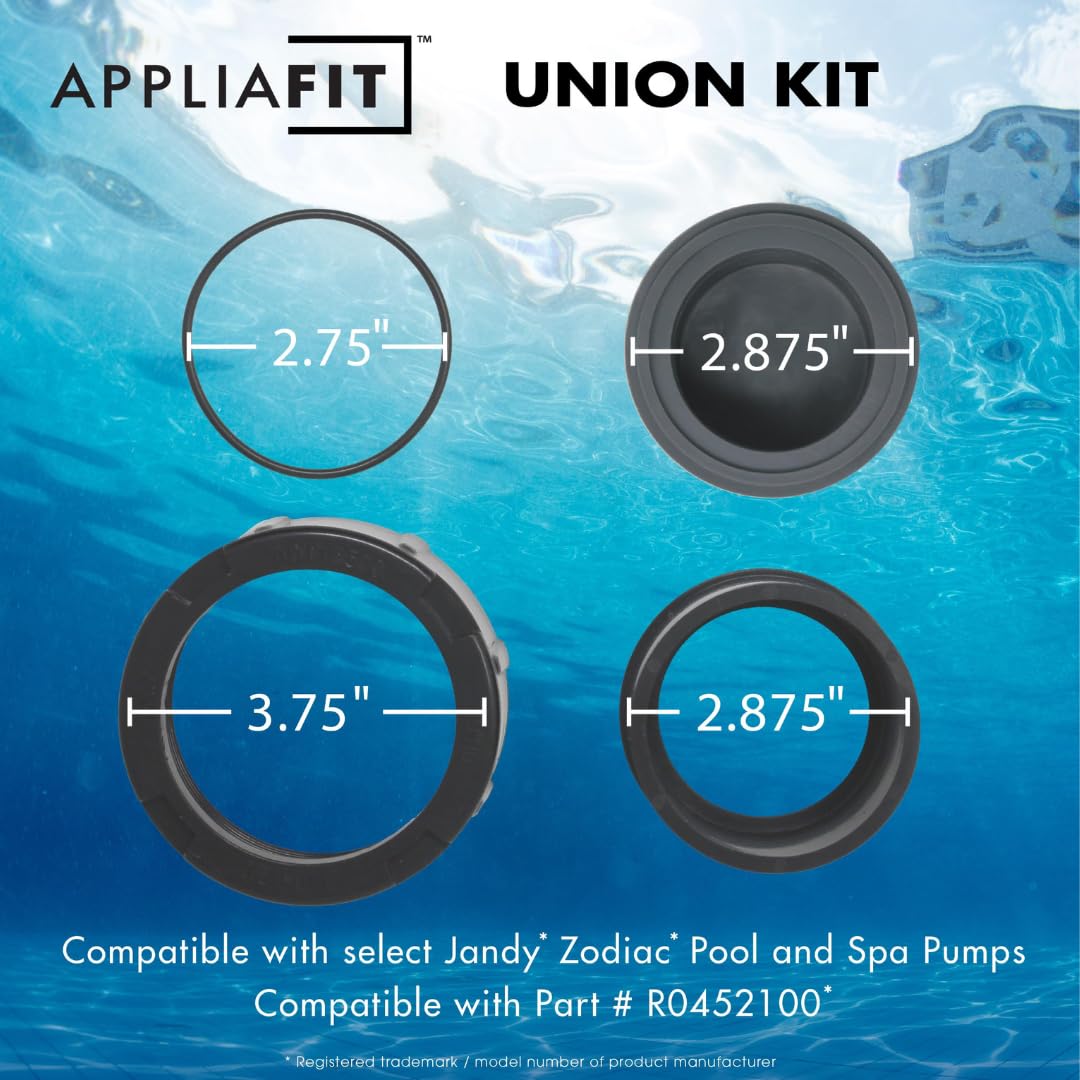 AppliaFit close-up of O-rings and tailpieces highlighting durable materials benefit