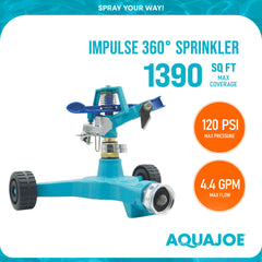 Aqua Joe diffuser pin detail demonstrating spray adjustment for gentler watering