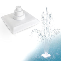 Aqua Select front view showing fountain adding a striking pool centerpiece