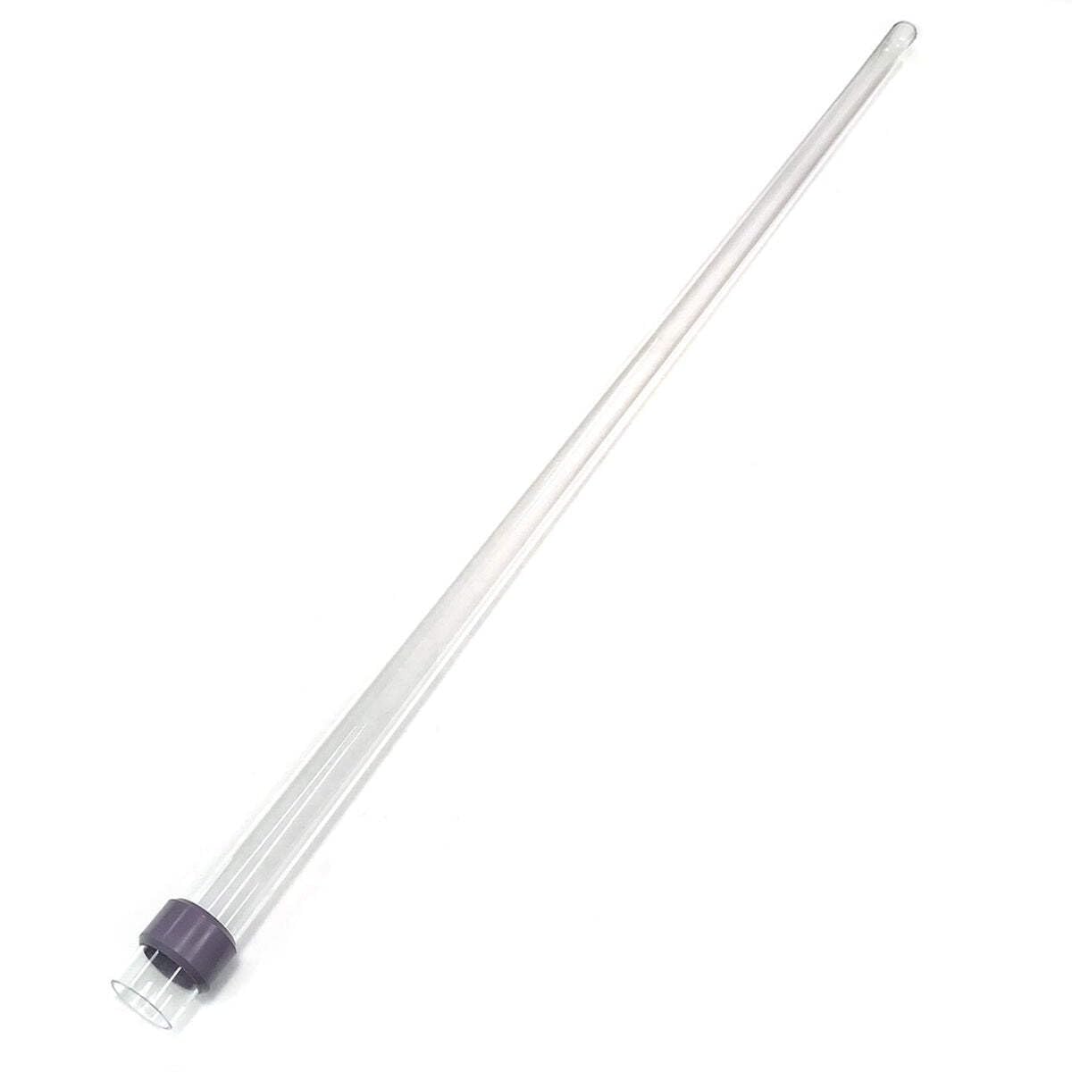 Aqua Ultraviolet front view of quartz sleeve showing seal and clear transmission benefits