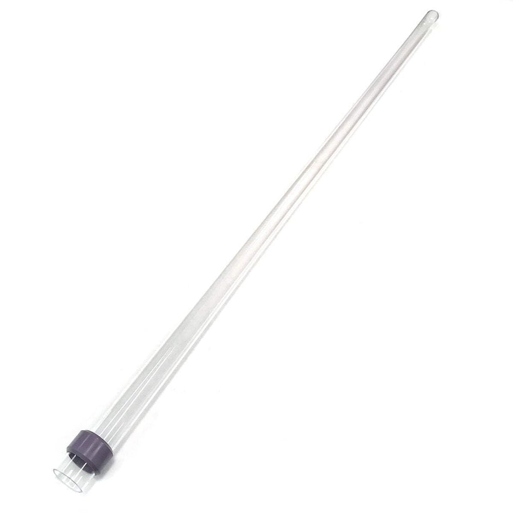 Aqua Ultraviolet front view of quartz sleeve showing seal and clear transmission benefits