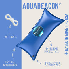 AquaBeacon reinforced corner grommet detail for secure anchoring and durability