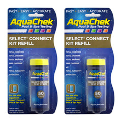 AquaChek front packaging showing two trays and benefit fast accurate checks
