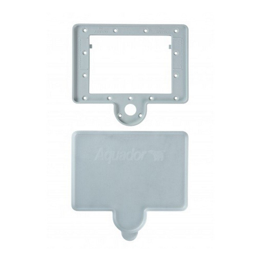 Aquador AQ1020 front view showing durable plate protecting skimmer opening