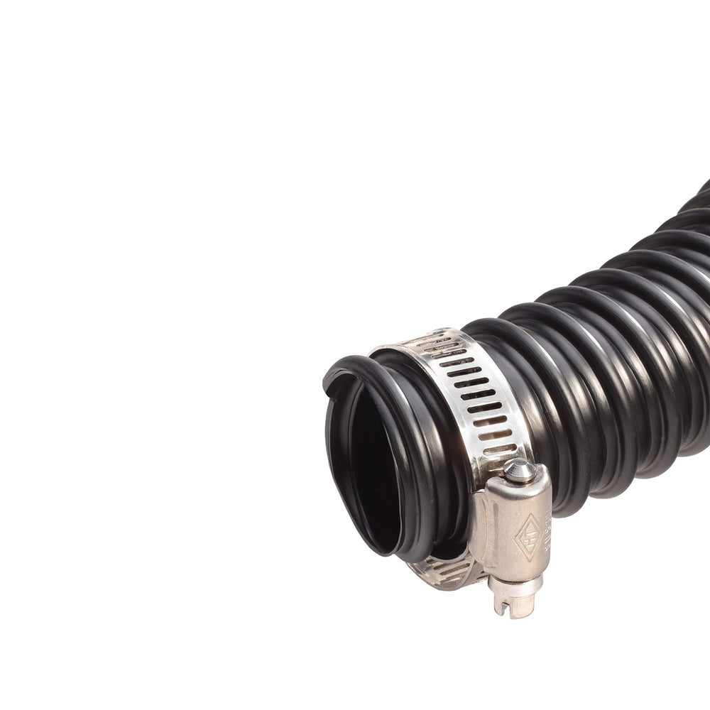 Aquagarden stainless-steel hose clamps tightened on tubing for a leak-resistant seal