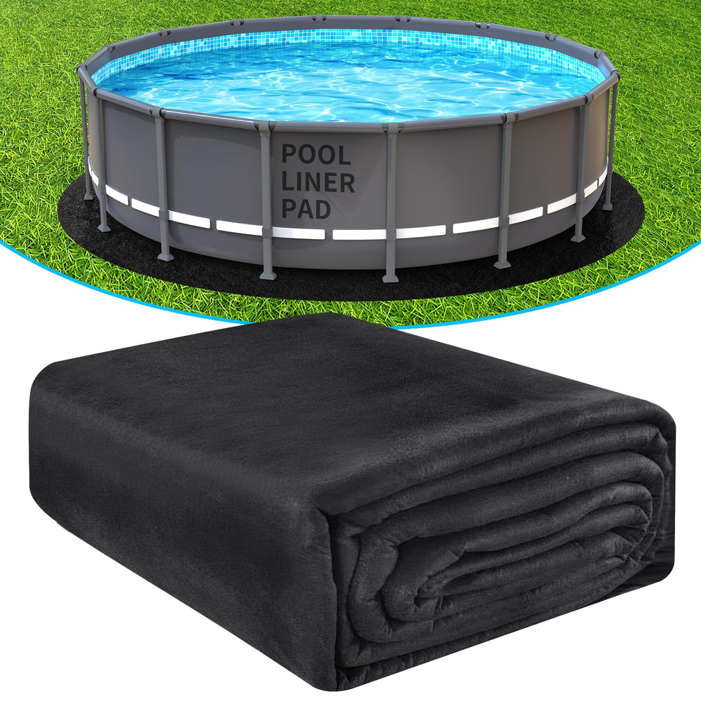 AquaJoyer front packaging for 21' round pad showing product and quick-install benefit