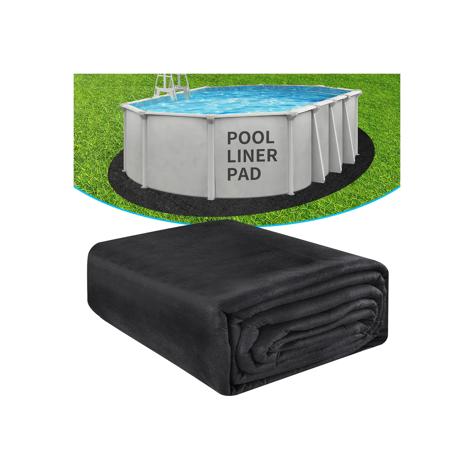 AquaJoyer front packaging showing oval pad and easy install benefit