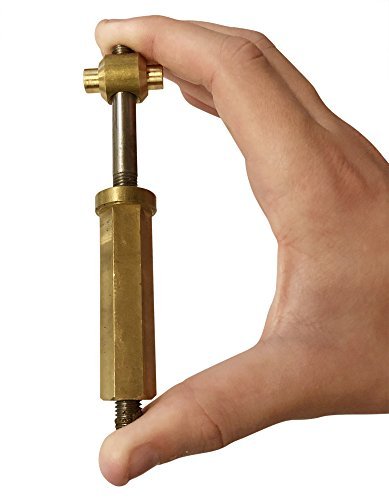 Aqualine Triluca clamp ring knob assembly front view showing components and durable finish