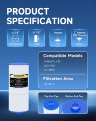 AQUALTRA bottom 2-inch female SAE thread close-up ensuring correct fit benefit
