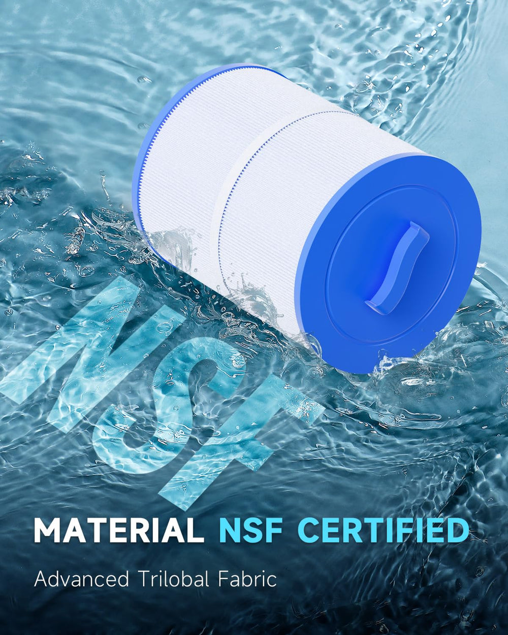 AQUALTRA close-up of top handle for easy removal and secure grip