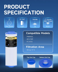 AQUALTRA handled top close-up for easy removal and installation