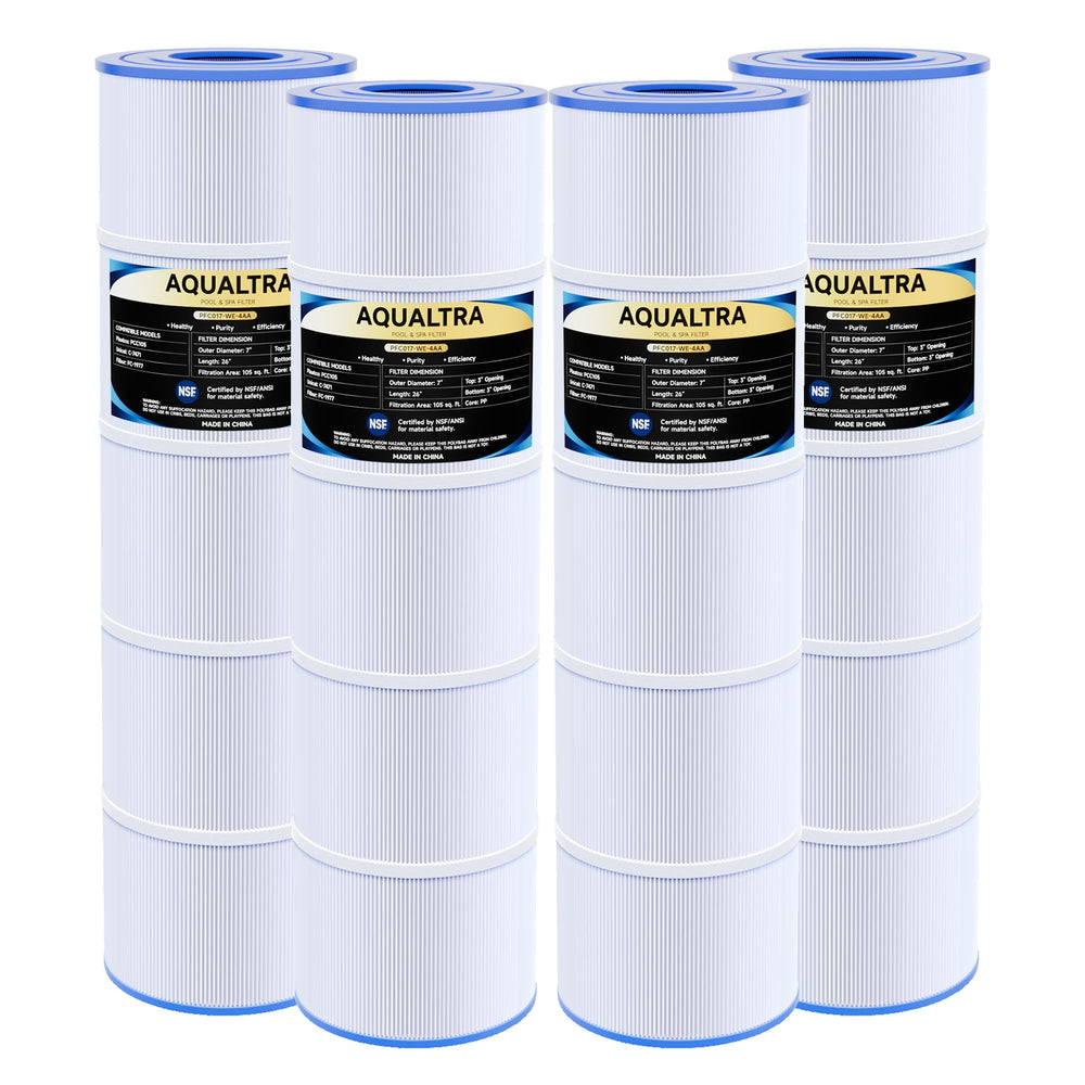 AQUALTRA four-pack front view showing cartridges and packaging for quick recognition
