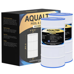 AQUALTRA front view of two cartridges showing packaging and fit