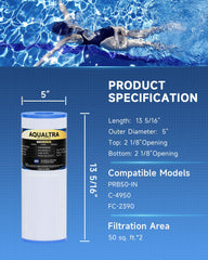 AQUALTRA pleat detail showing fabric texture for improved debris capture benefit