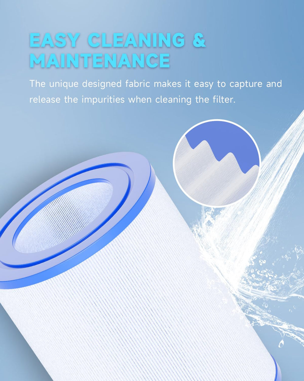 AQUALTRA filter next to ruler showing scale for fast compatibility check