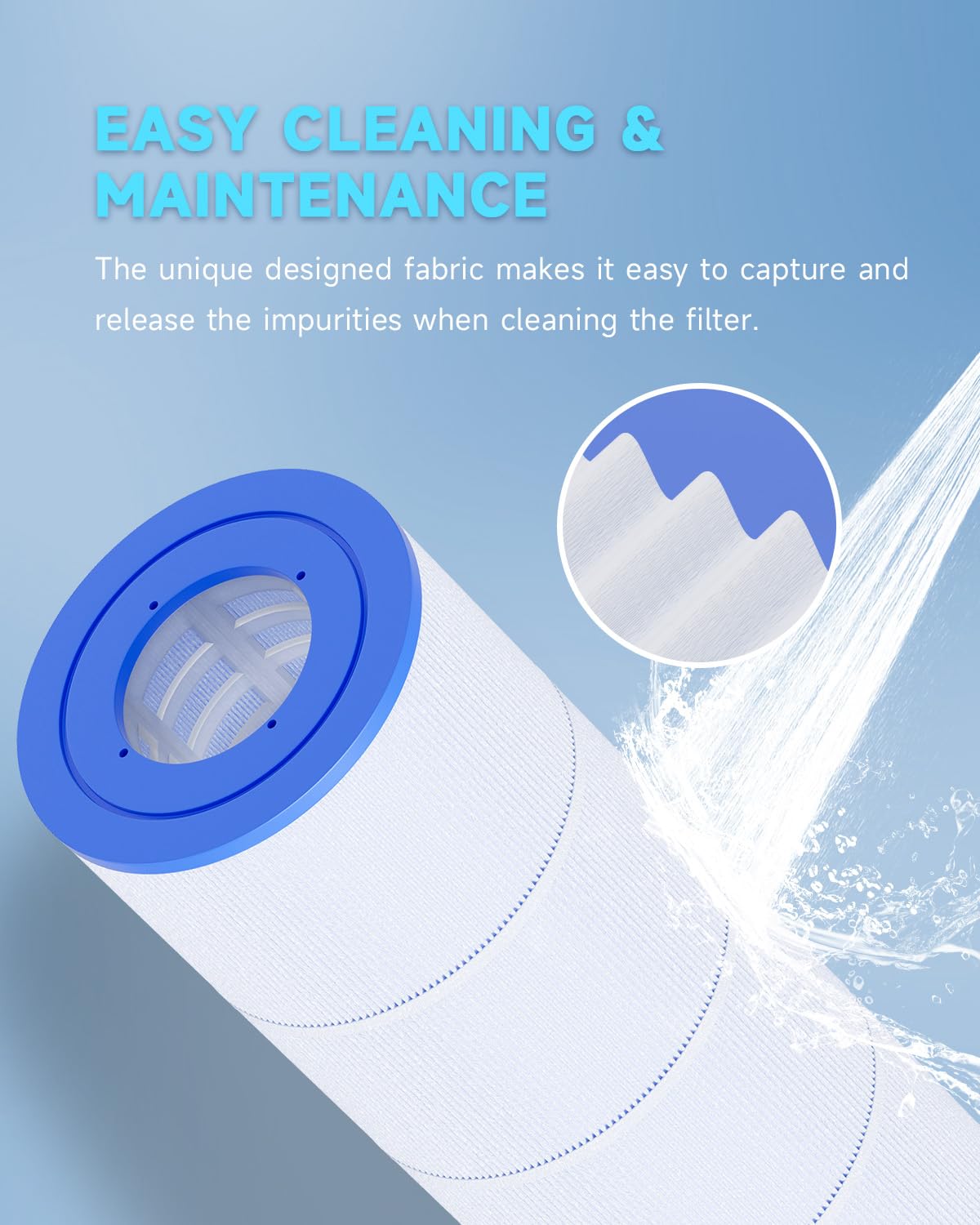 AQUALTRA cartridge next to ruler showing 27-inch length for accurate sizing
