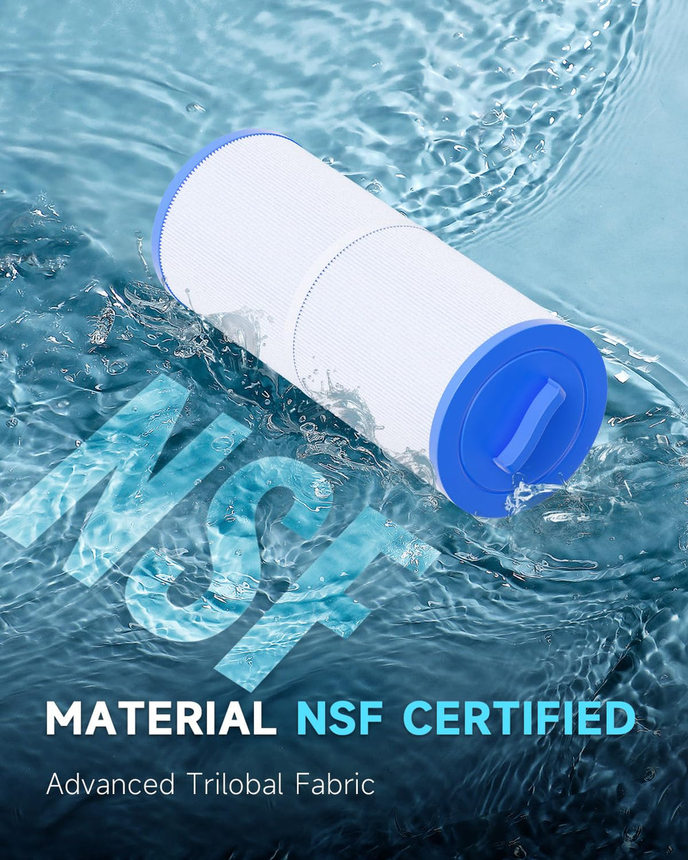 AQUALTRA top handle and 2" MPT screw thread for easy installation