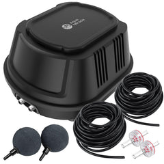 AquaMiracle aerator front view showing compact design and quiet benefits