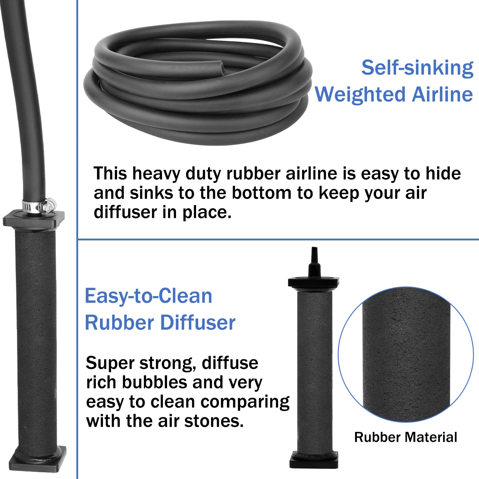 AquaMiracle air manifold with flow regulator demonstrating adjustable dual airflow control