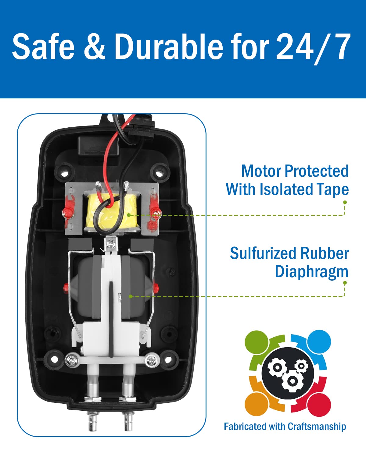 AquaMiracle vinyl airline tubing layout demonstrating flexible placement and easy routing