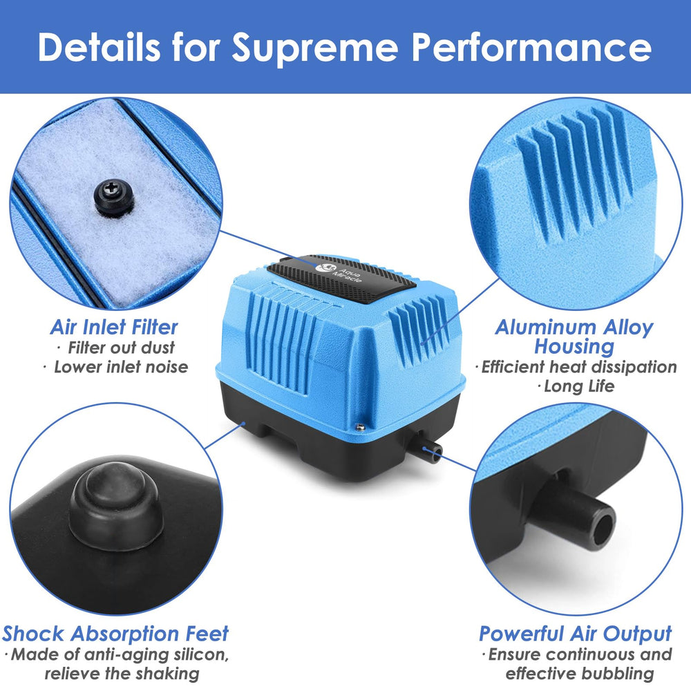 AquaMiracle AP-80 17-outlet diffuser detail, showing multi-line distribution capability