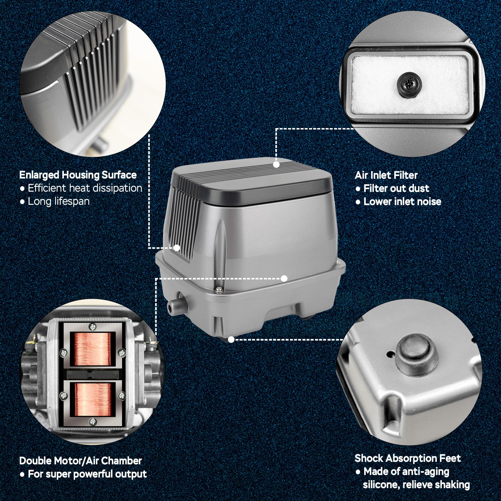 AquaMiracle close-up of diffuser valve controls enabling precise airflow balancing