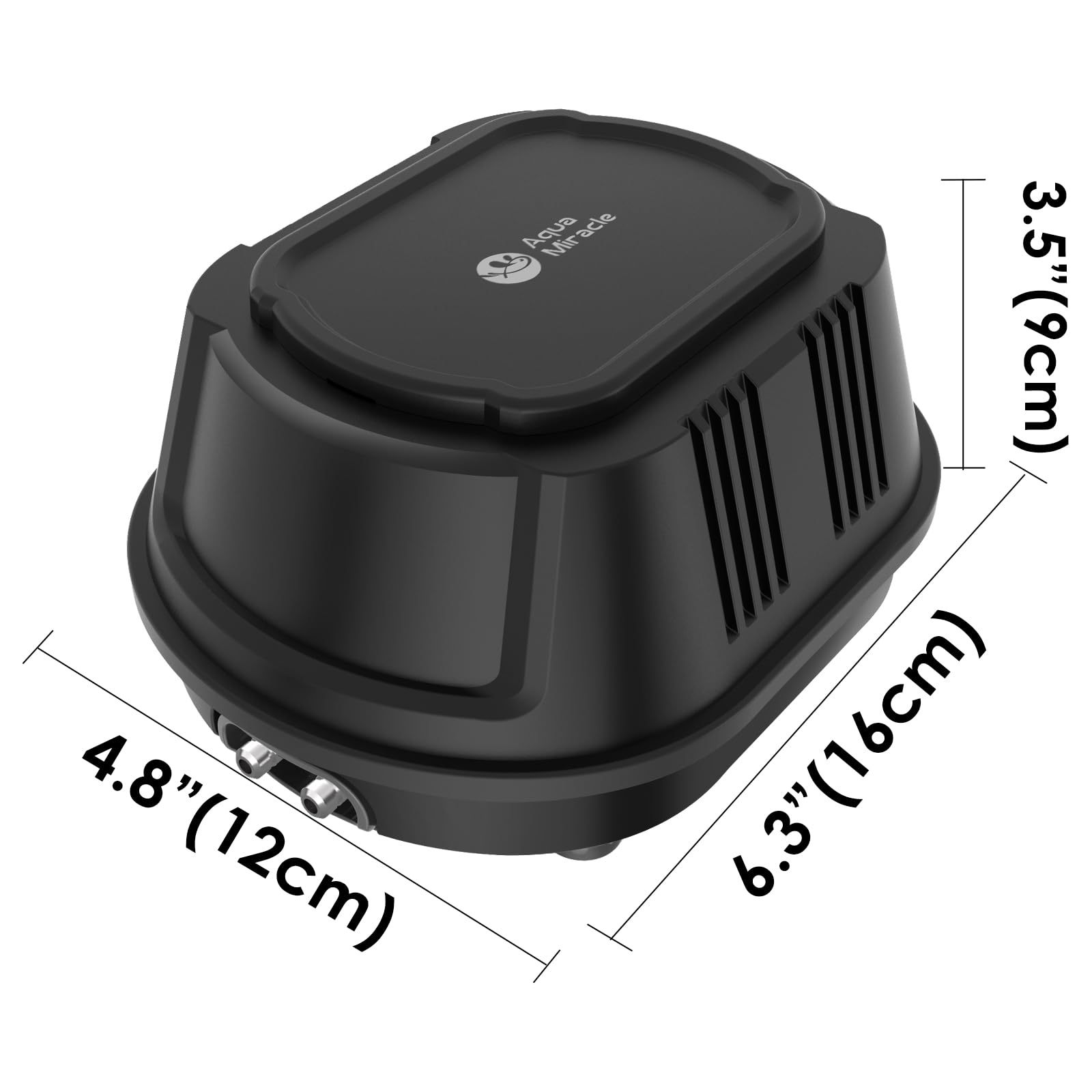AquaMiracle double-layer housing texture highlighting durable, noise-reducing build