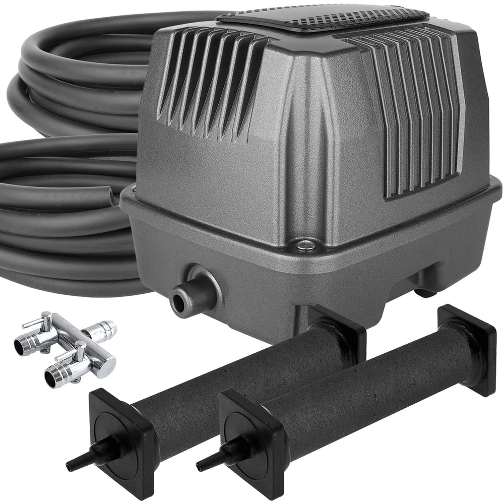 AquaMiracle pump and full kit front view showing compact all-in-one setup and ease