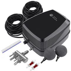 AquaMiracle pump front view showing compact design and quiet operation