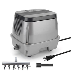 AquaMiracle front view showing compact aerator and durable housing benefit quiet operation