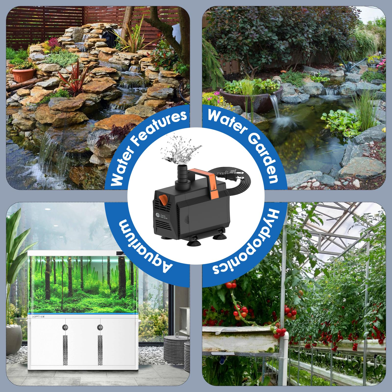 AquaMiracle submerged operation illustrating sealed IP68 protection and reliability
