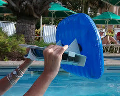AquaReader in bathroom lifestyle scene showing relaxing hands-free reading benefit
