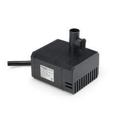 Aquascape pump front view showing compact design and easy placement benefit
