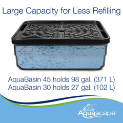 Aquascape AquaBasin deck cylinder closeup showing reinforced mounting points and stability