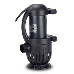 Aquascape Aquasurge discharge ports detail with multiple adapter sizes for flexible plumbing