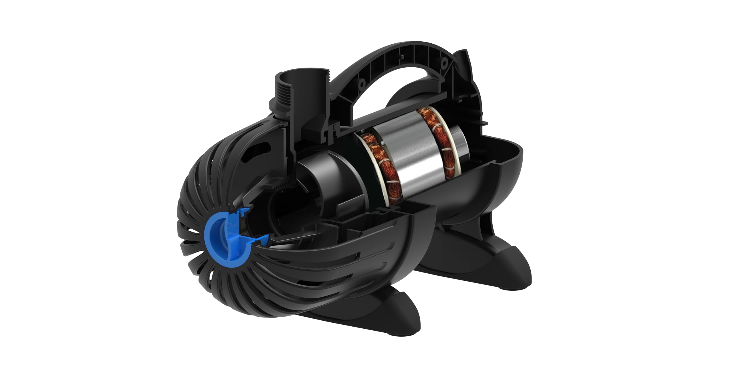 Aquascape 20-foot power cord and connector demonstrating flexible placement advantage