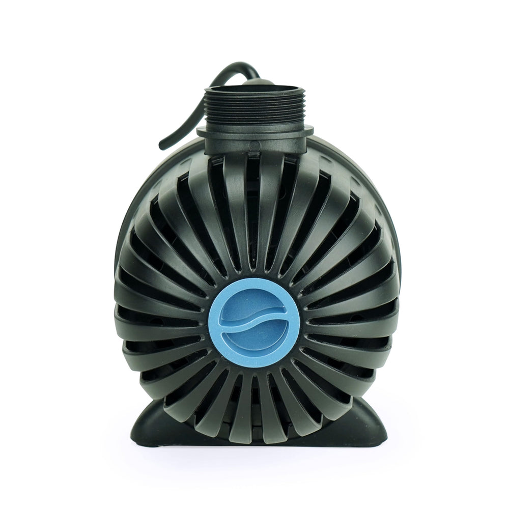 Aquascape close-up of rotational ball output for easy discharge alignment benefit
