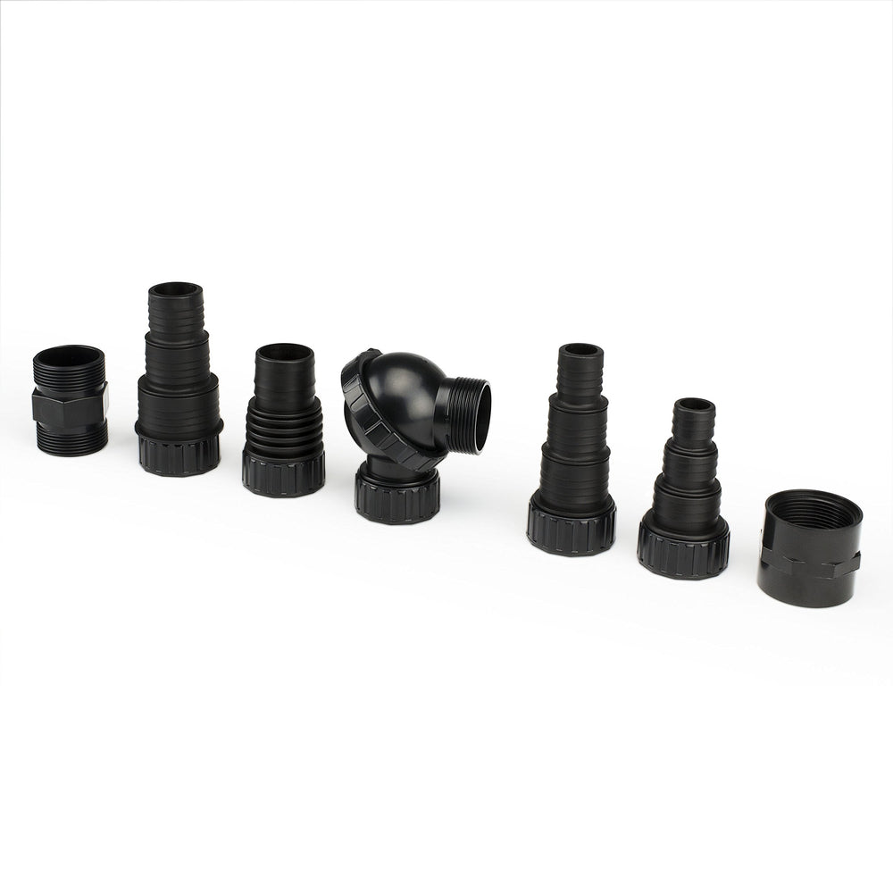 Aquascape pump held to show real scale and compact footprint for tight spaces