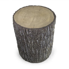 Aquascape faux oak stump front view showing natural look and instant camouflage